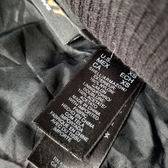 DKNY Active Black Long Puffer Full-Zip Parka Down Jacket Coat Quilted XS - Picture 6 of 12